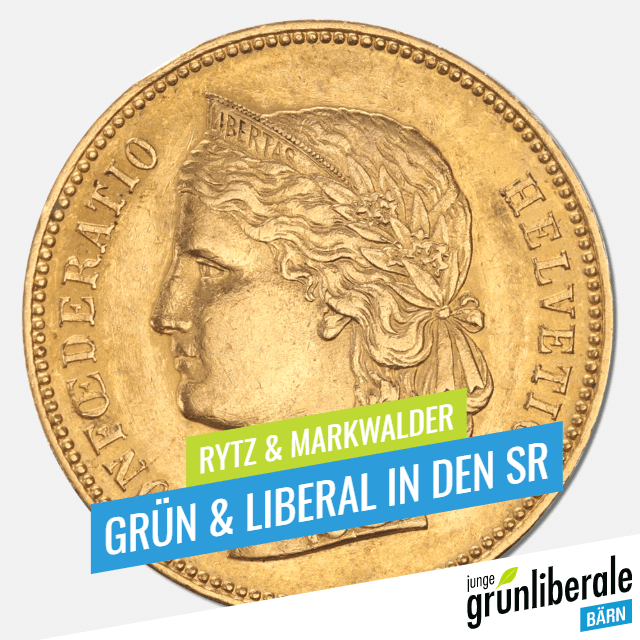 Junge Grünliberale Kanton Bern empfehlen Christa Markwalder und Regula Rytz für den Ständerat